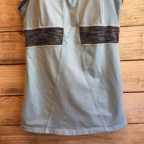 ATHLETA PRASADA RACER BACK TANK TOP IN TEAL - Picture 3 of 7